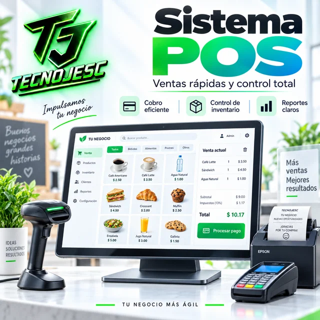 Sistema POS / Punto de venta, presentación ilustrativa